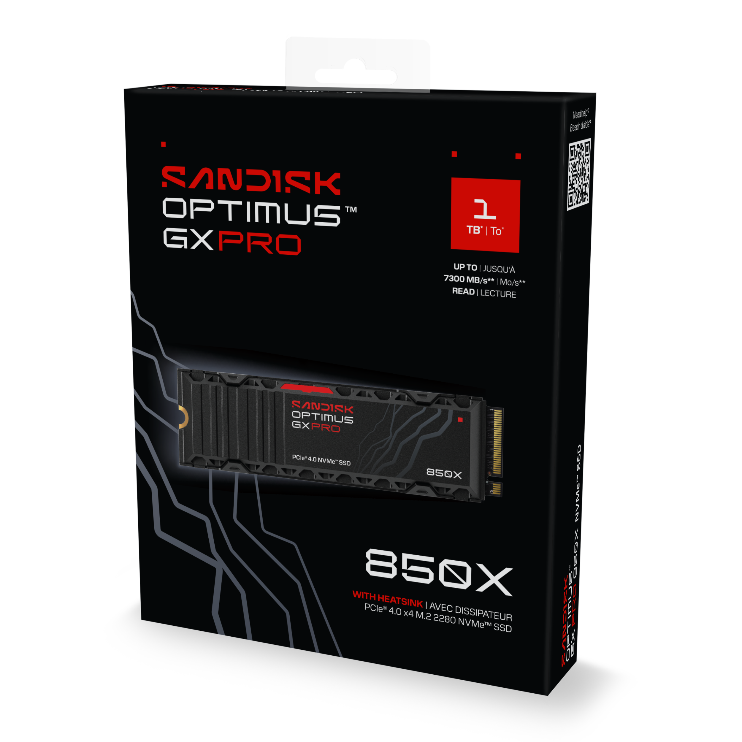 SANDISK Optimus™ GX PRO 850X NVMe™ SSD with Heatsink (1TB/ 2TB/ 4TB/ 8TB)-Data Storage-futuromic